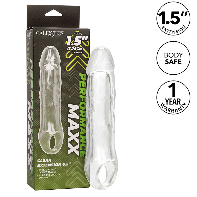 Прозрачна пенис втулка CalExotics Performance Maxx Clear