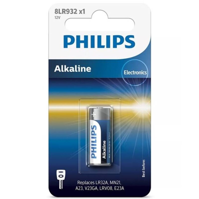 12V алкална батерия LR23A за радиодистанционни и охранителни устройства PHILLIPS