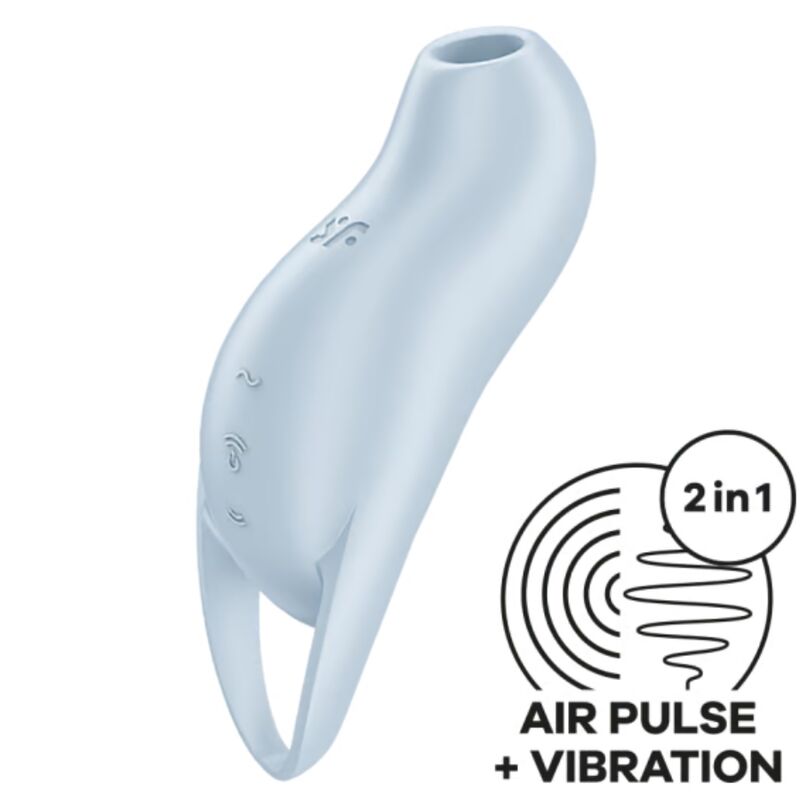 Клиторен стимулатор Satisfyer Pocket Pro 1, светлосин