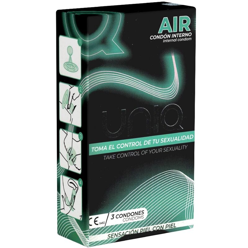 Женски презерватив UNIQ Air, 3 броя