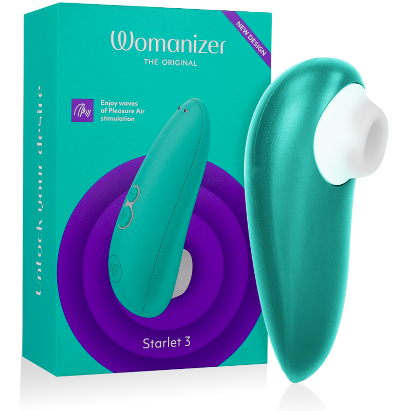 Клиторален стимулатор Womanizer Starlet 3, тюркоазен