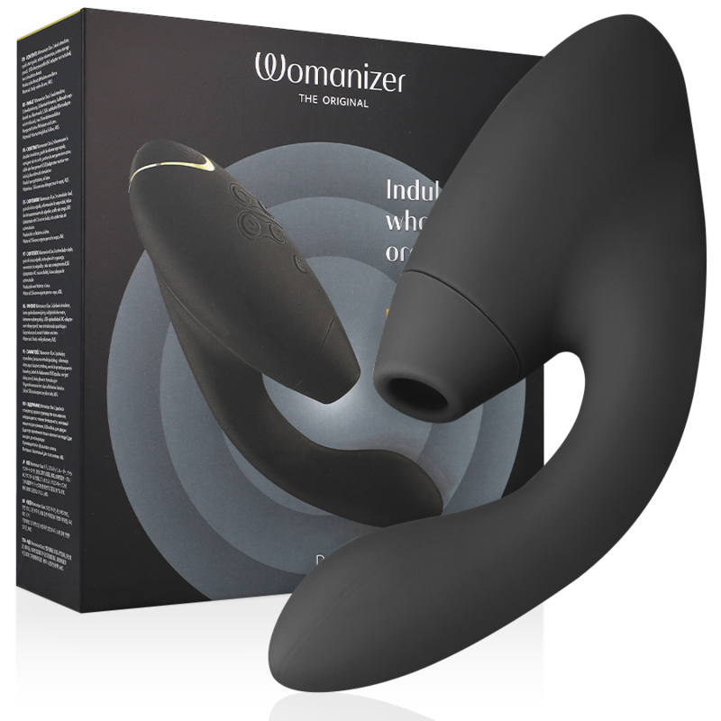 Womanizer DUO 2 вибратор с въздушни пулсации, черен