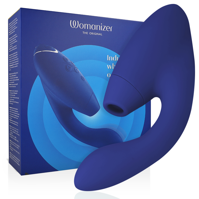 Womanizer DUO 2 вибратор с въздушни импулси, син