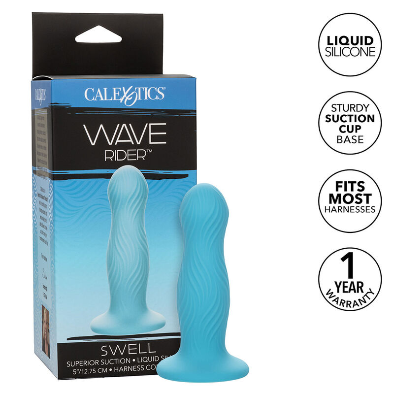 Анален плъг CalExotics Wave Rider Swell, син