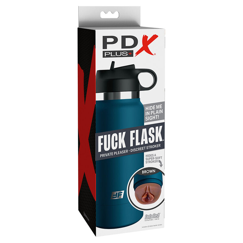 PDX PLUS Fuck Flask мастурбатор, кафяв, модел 1