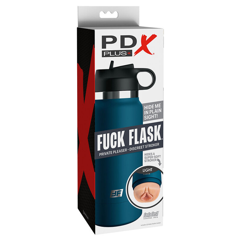 Мастурбатор PDX PLUS+ Fuck Flask със структурирана вагинална вътрешност