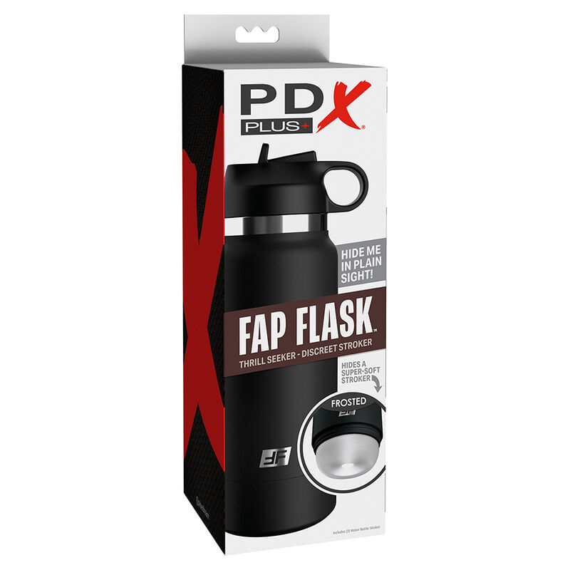 PDX PLUS+ Fap Flask Bottle мастурбатор, прозрачен