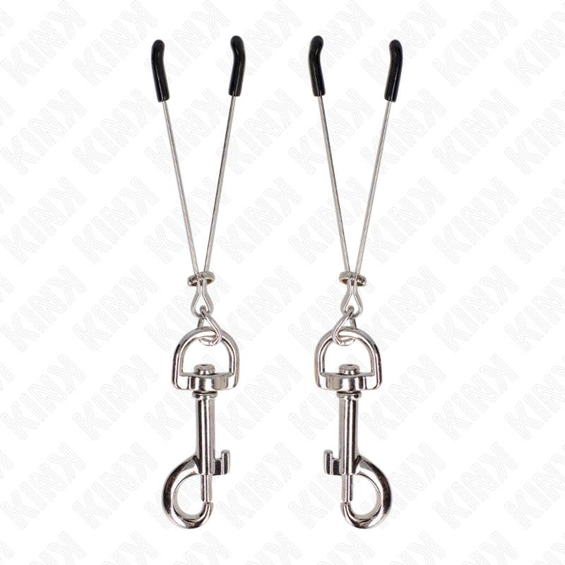 Щипка за зърна KINK Thin Hook, сребрист цвят, 7 см