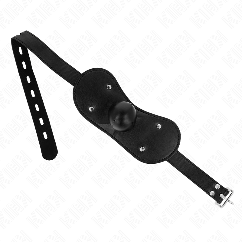 KINK маска за уста с топка за запушване и катинар, регулируема, 42–60 cm