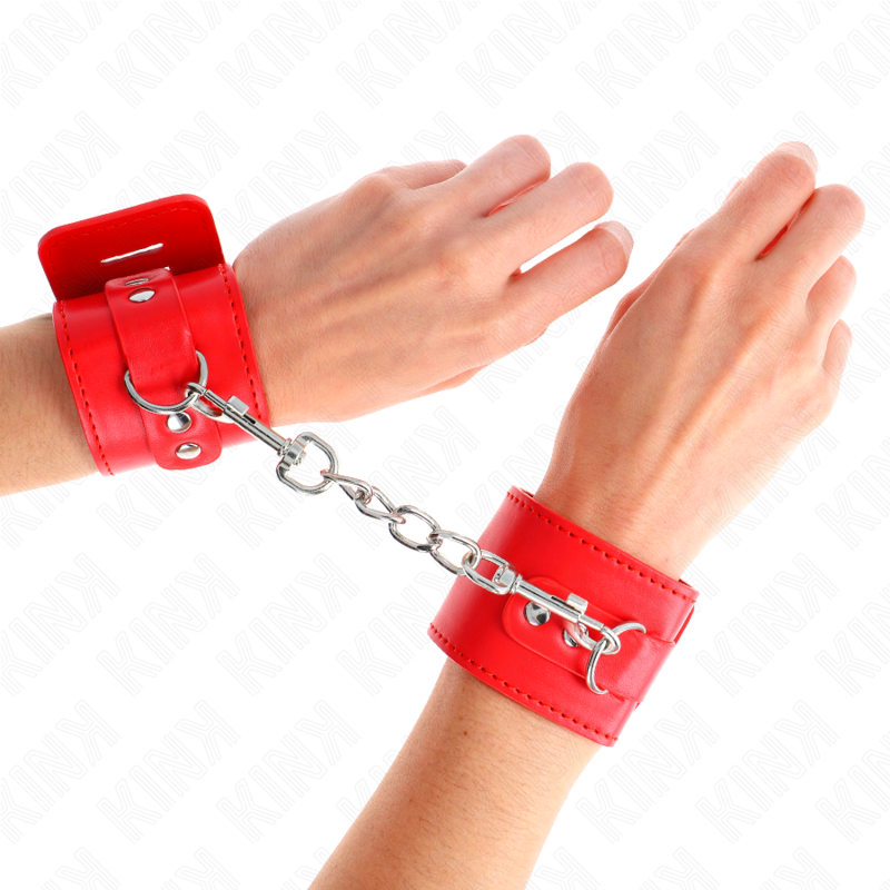KINK червени белезници с катинар