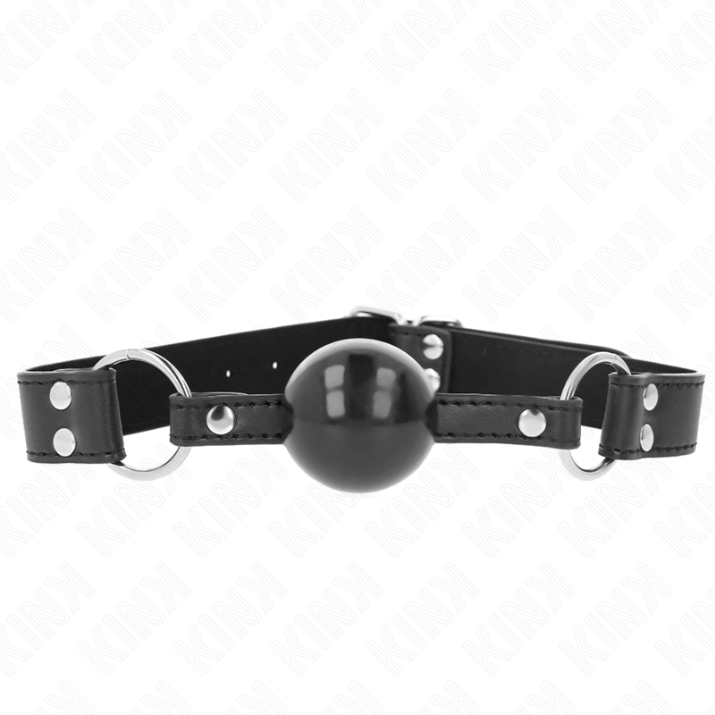 Топка за уста KINK с диаметър 4 cm и каишка от изкуствена кожа