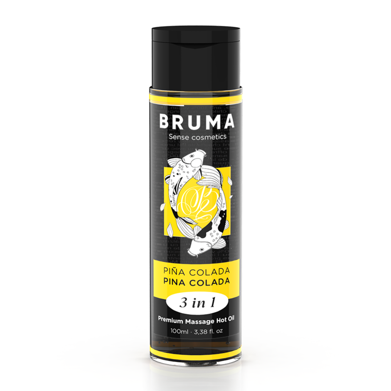 Масажно олио BRUMA със затоплящ ефект, Пина колада, 100 мл