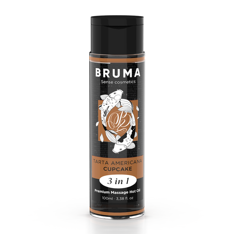 Затоплящо масажно олио BRUMA с вкус на къпкейк, 100 ml