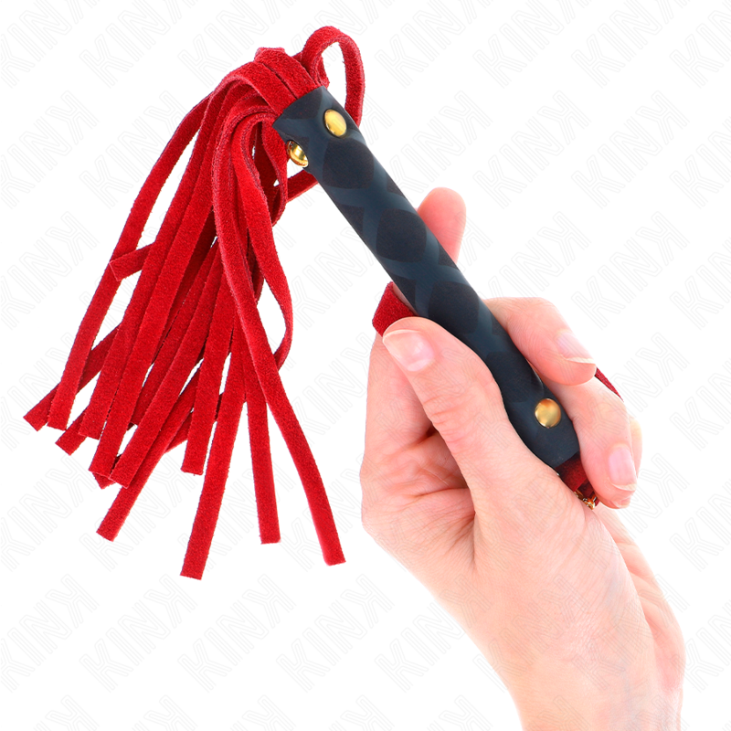 Мини камшик KINK Red Suede, 30 см