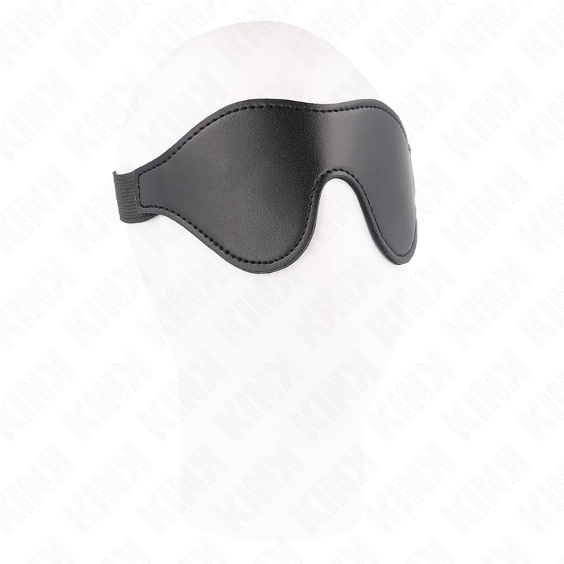 KINK MASKED ALLURE превръзка за очи с визия на кожа и еластична лента, 21 × 8 cm