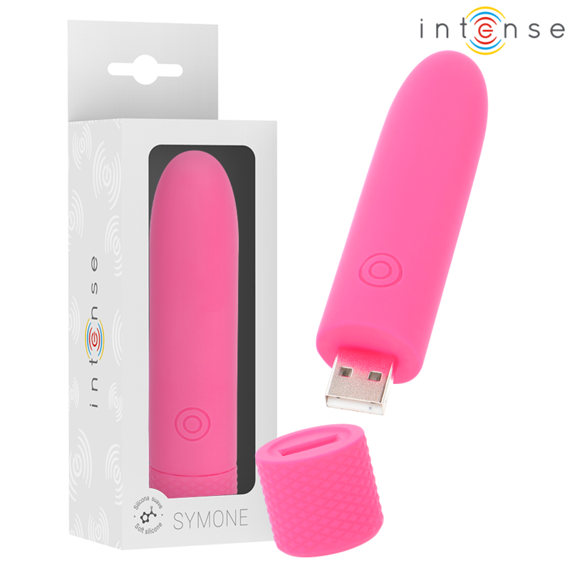 Мини вибратор INTENSE SYMONE, розов
