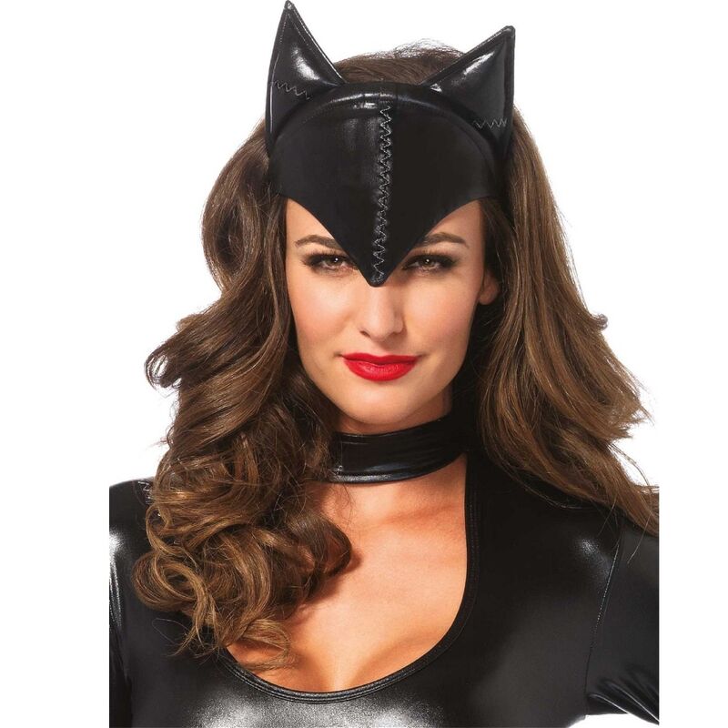 Черна маска за очи Cat Woman от Leg Avenue
