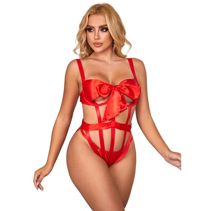 Боди бельо Subblime, червено, L/XL