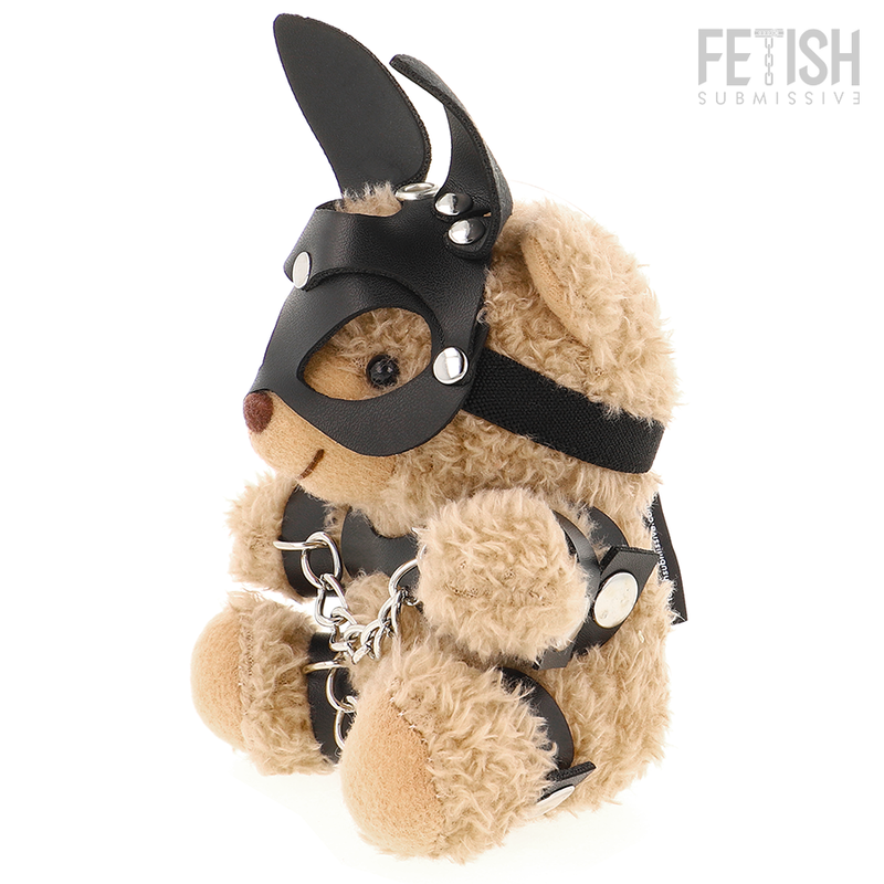 Плюшено мече Mishka от FETISH SUBMISSIVE с маска със заешки уши
