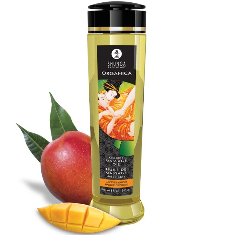 Масажно олио SHUNGA с аромат на манго, 240 ml