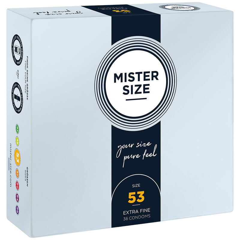 Презервативи MISTER SIZE M, 53 мм, 36 броя