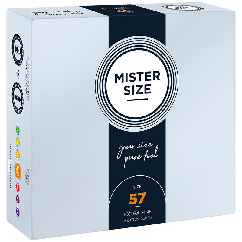 Презервативи MISTER SIZE, голяма опаковка, размер L, 57 mm, 36 броя