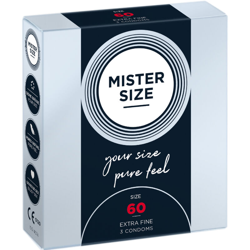 Презервативи MISTER SIZE 60 mm, 3 броя