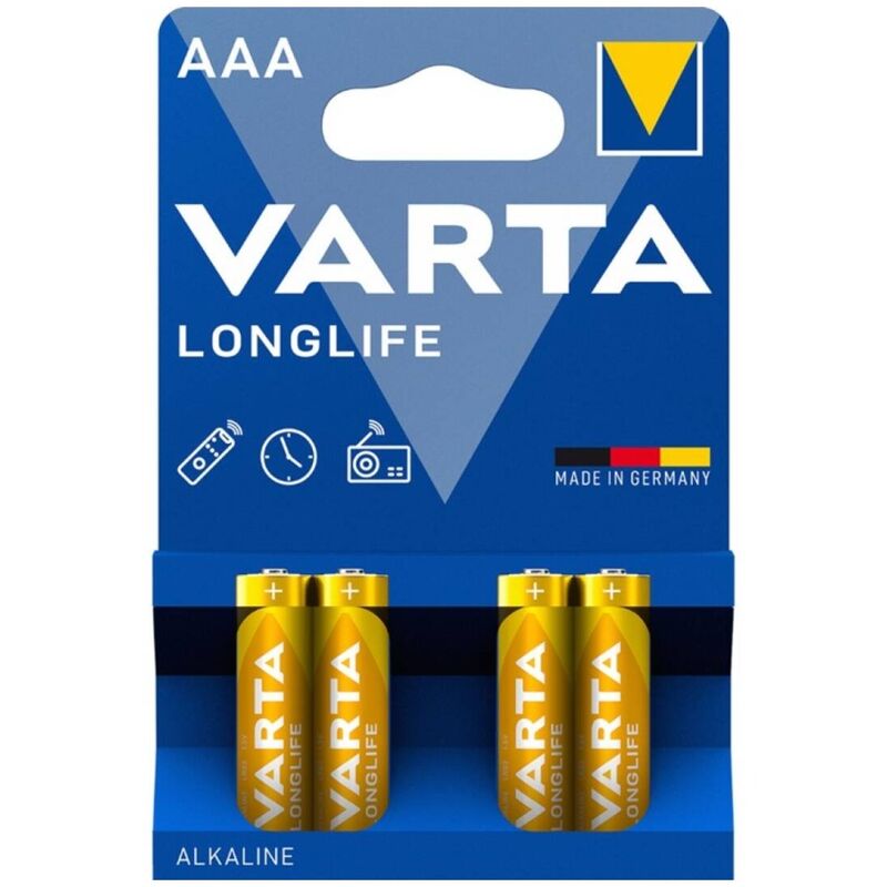 AAA батерии LR03, дълготрайна алкална енергия за всеки ден и при спешни случаи VARTA