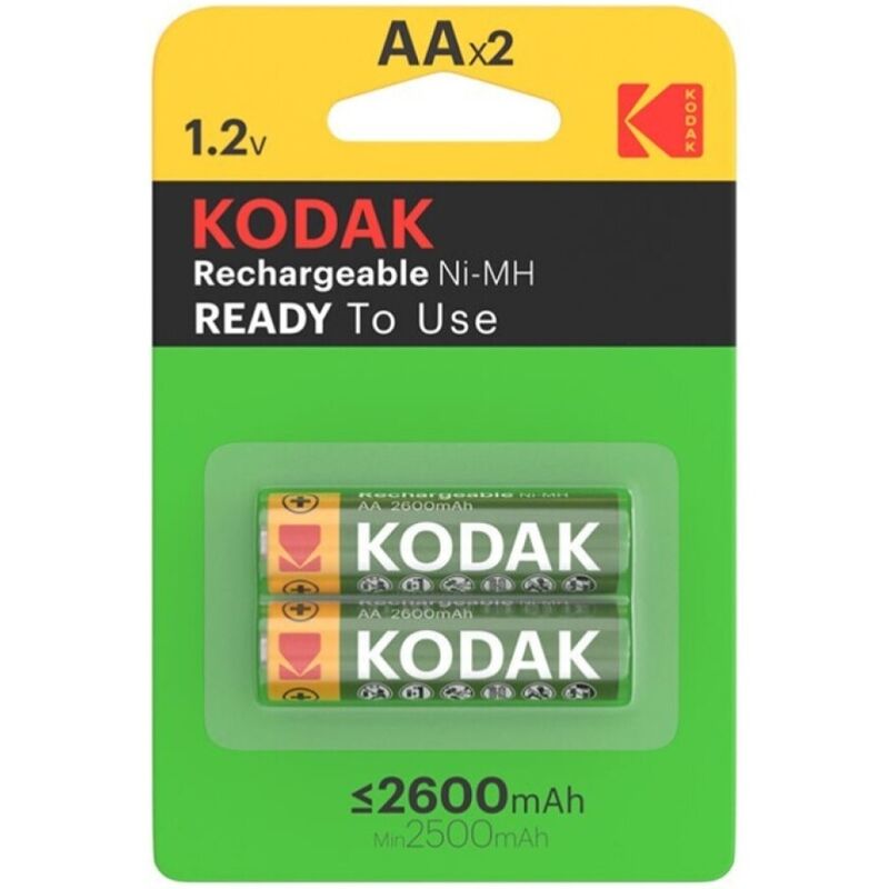 Акумулаторни батерии AA 2600 mAh, дълъг живот за устройства KODAK