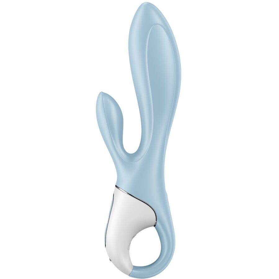 Satisfyer Air Pump Bunny 1, вибратор тип зайче, син