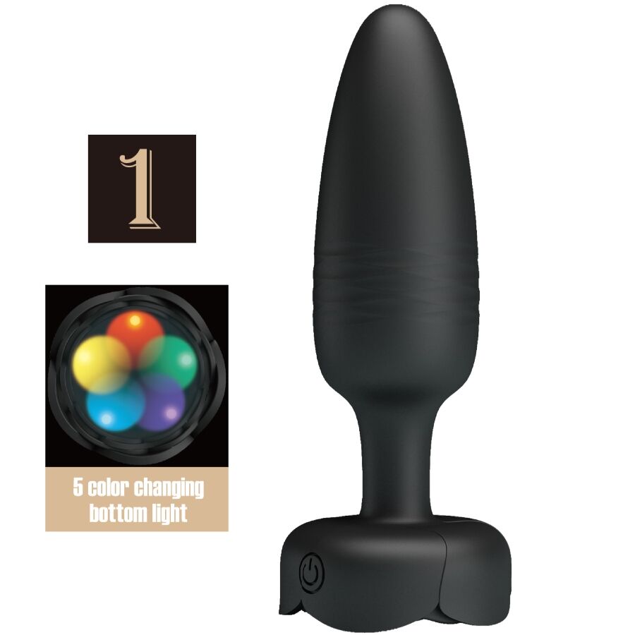 Анален стимулатор Pretty Love Tarion с LED светлина, 12,5 см