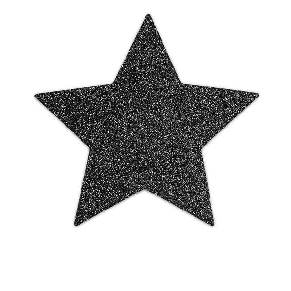 Покривала за зърна Bijoux Indiscrets Flash Black Star