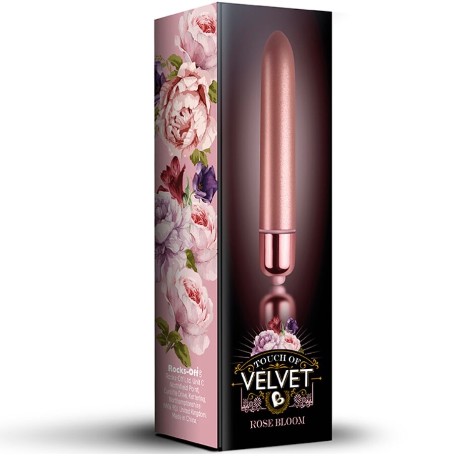 ROCKS-OFF Touch of Velvet Rose Bloom мини вибратор