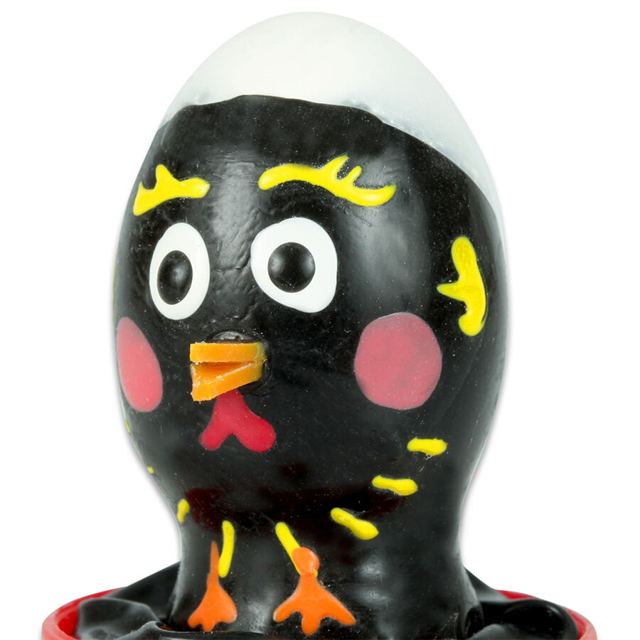 CONDOMERIE Chicken Black, ръчно рисуван презерватив за забавен еротичен подарък