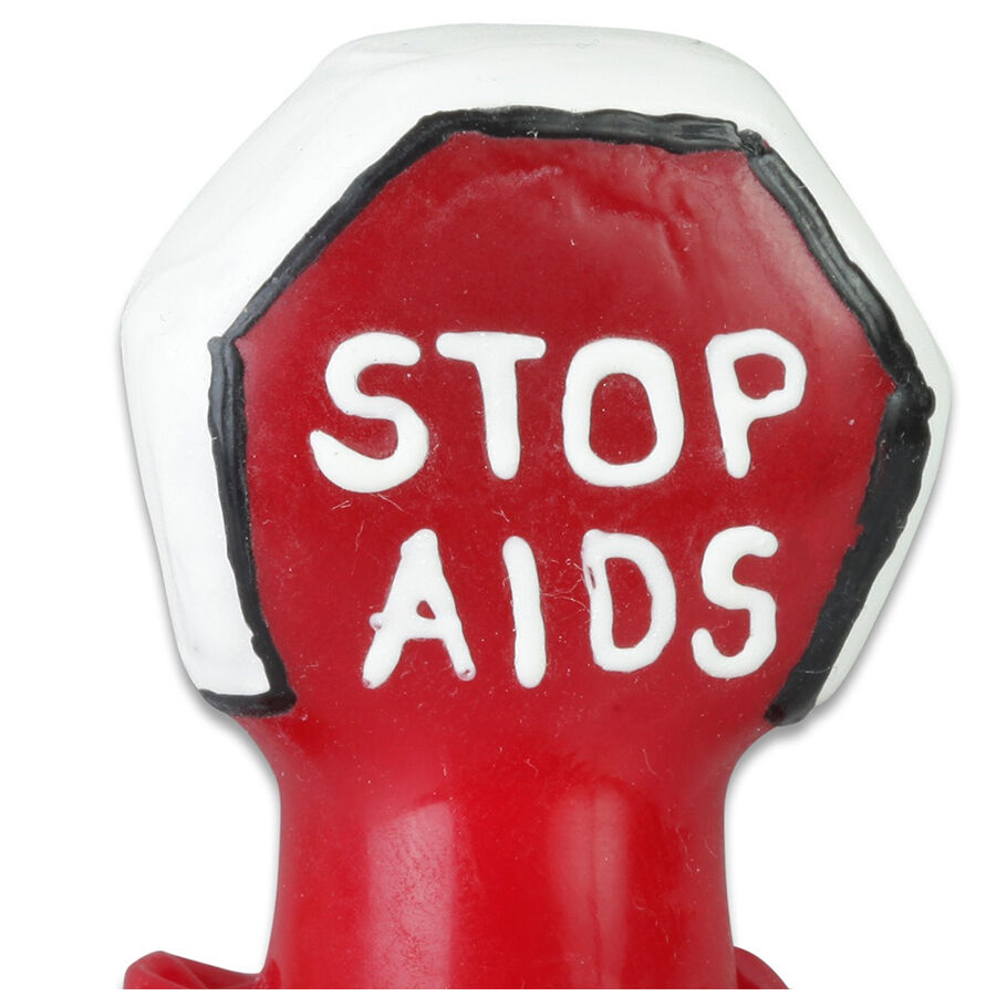 CONDOMERIE Stop AIDS, ръчно рисуван сувенир