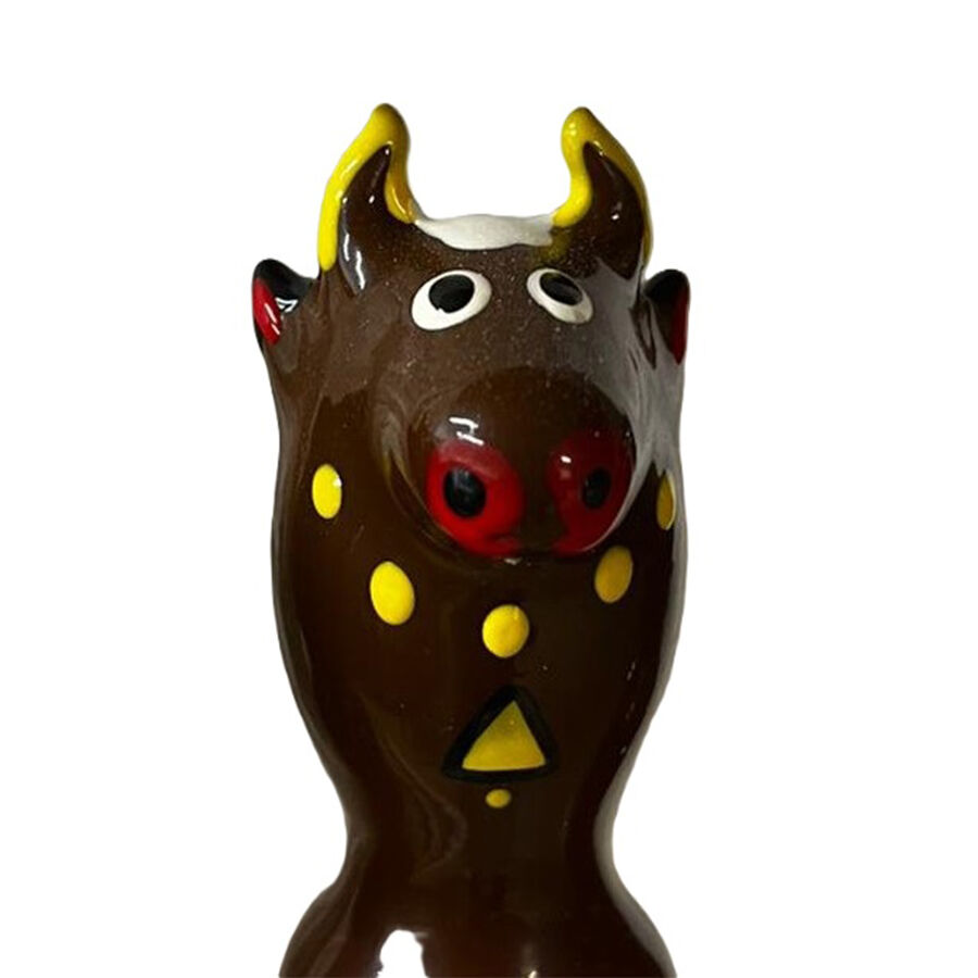 Condomerie Bull Black Model 2, ръчно рисуван еротичен подарък