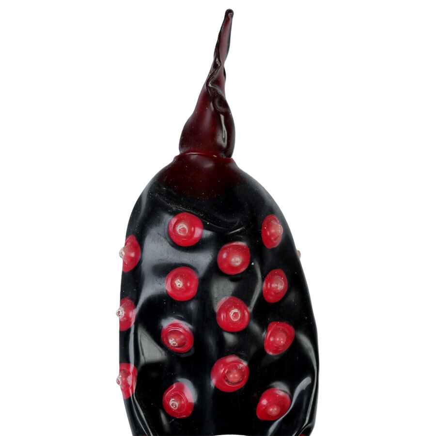 CONDOMERIE Black Fakir XL, ръчно рисуван еротичен подарък