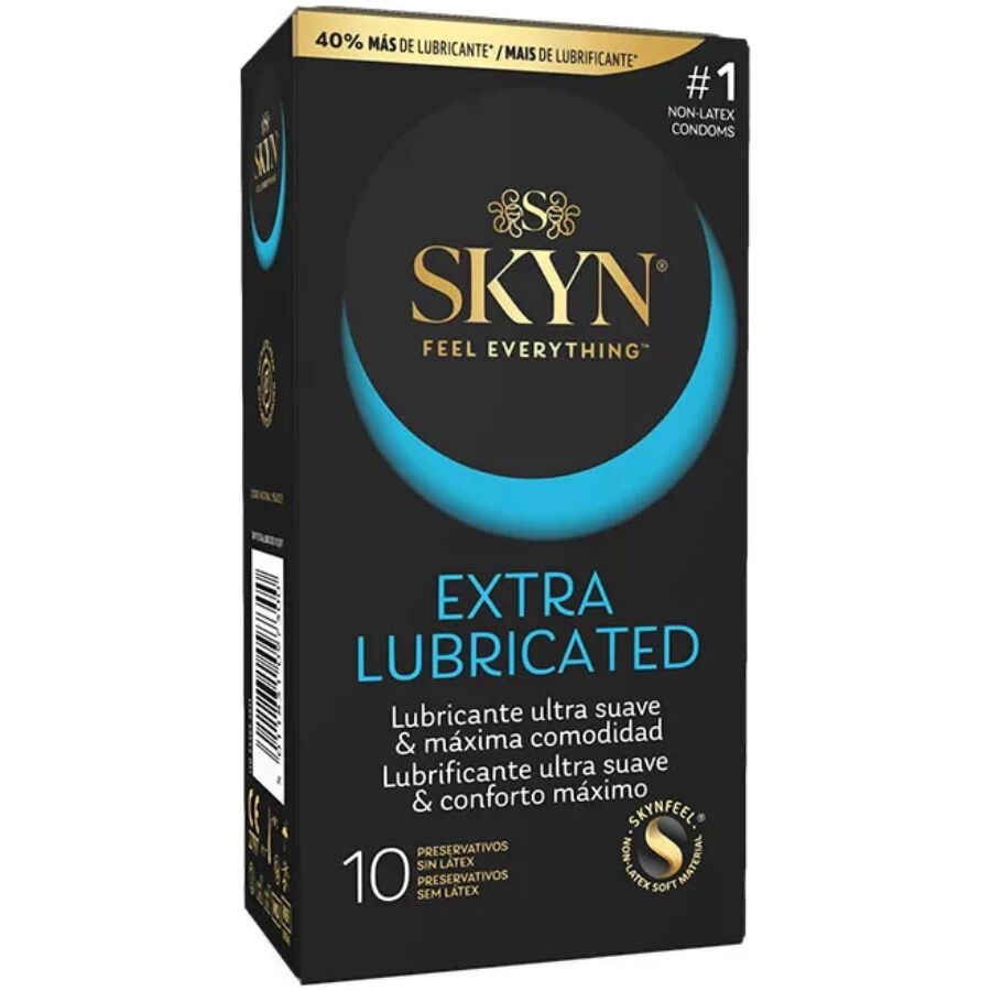 Презервативи без латекс SKYN Extra Lubricated, 10 броя