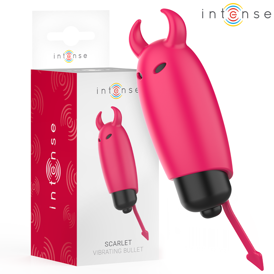 INTENSE Scarlet Red Demon мини вибратор, червен, 9,3 см