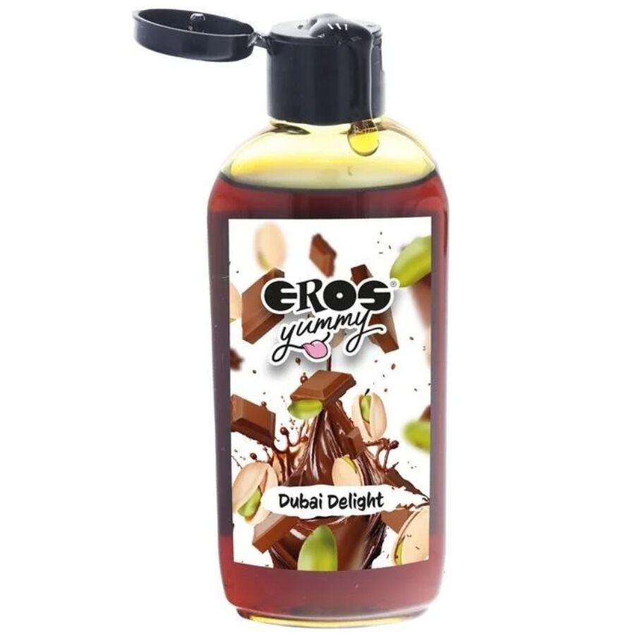 Лубрикант EROS Yummy Dubai Delight с вкус на шамфъстък и шоколад, 100 ml