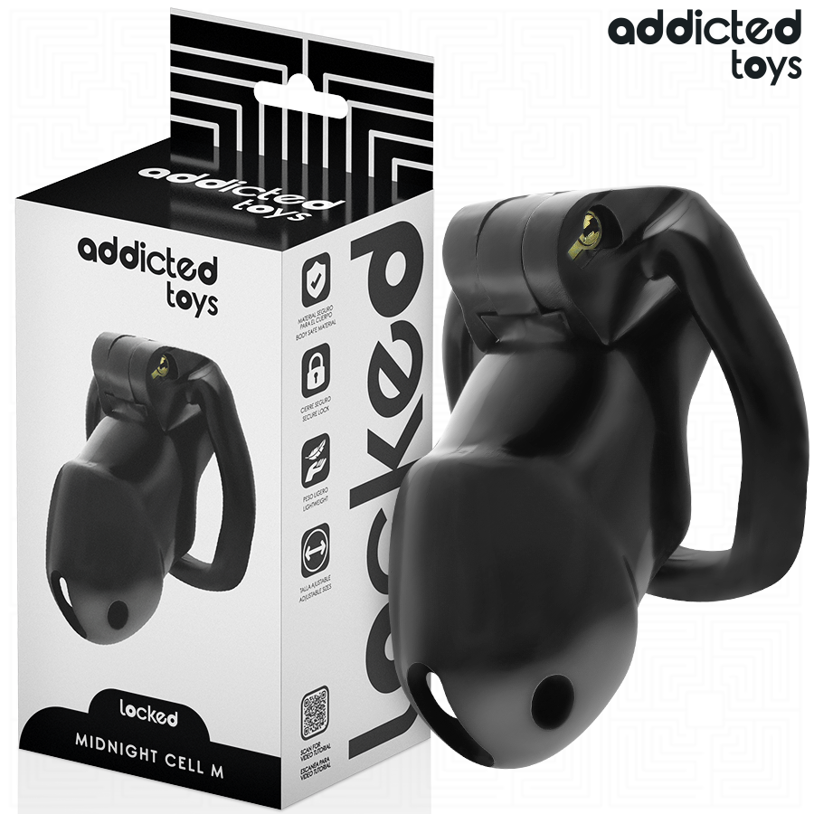 Клетка за пенис ADDICTED TOYS LOCKED Mindnight Cell, размер M