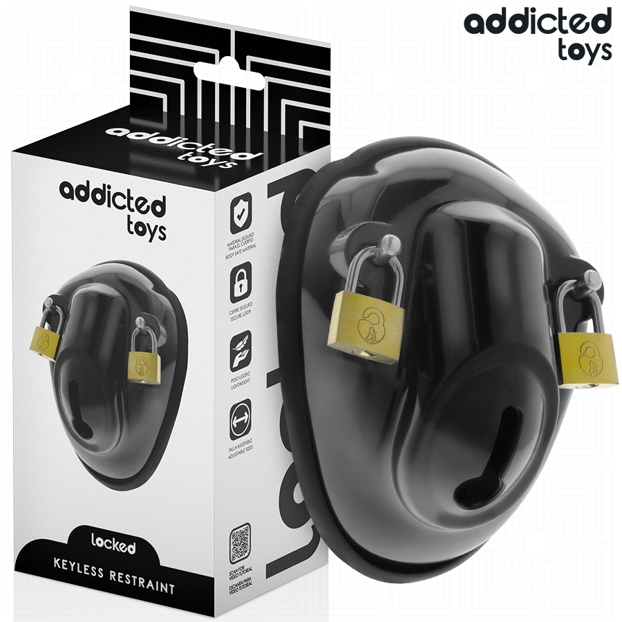 ADDICTED TOYS LOCKED клетка за пенис Shell, 11,5 см