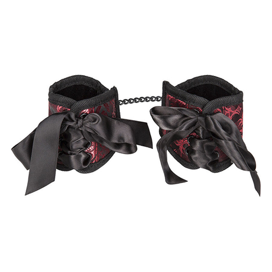 Маншети за китки CalExotics Scandal Corset от брокатена материя