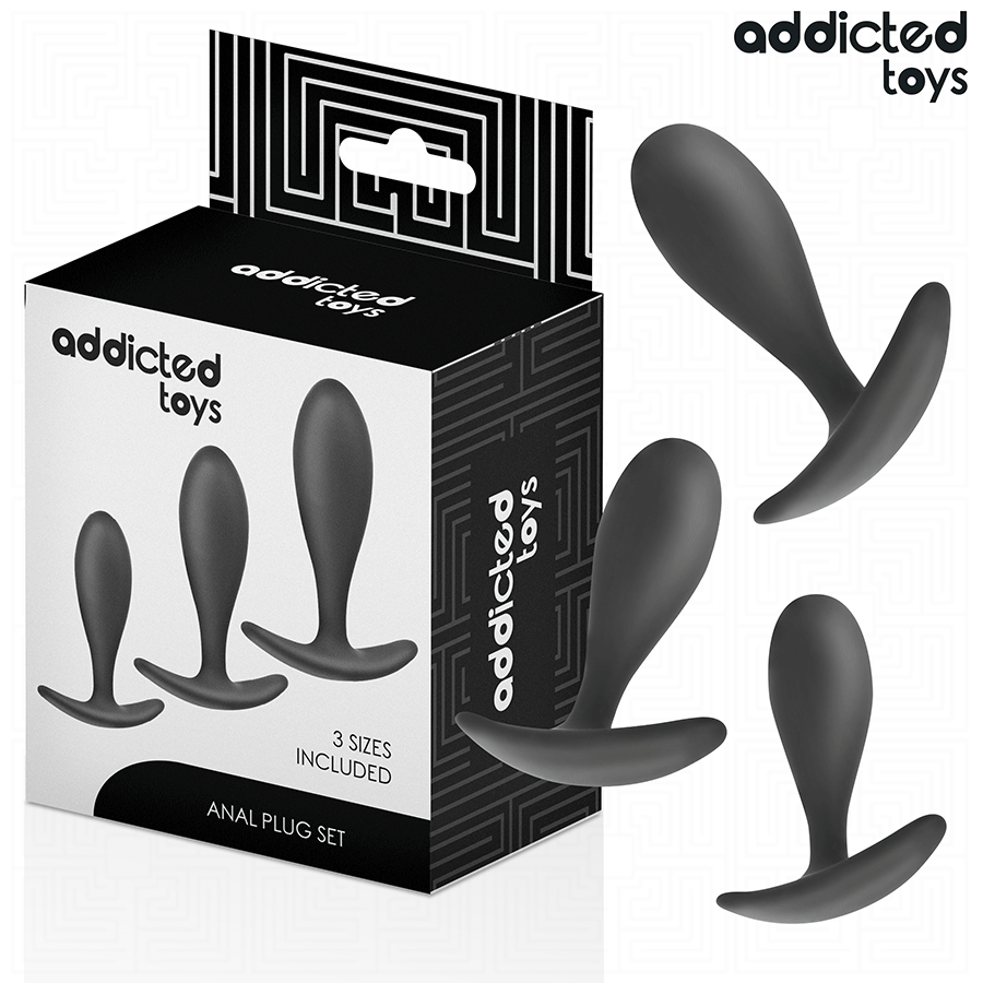 Комплект анални тапи ADDICTED TOYS модел 2 с 3 размера