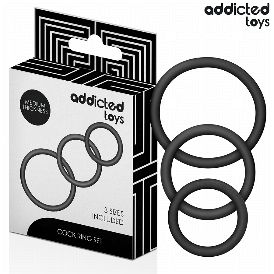 Комплект пенис пръстени ADDICTED TOYS Model 2 от силикон