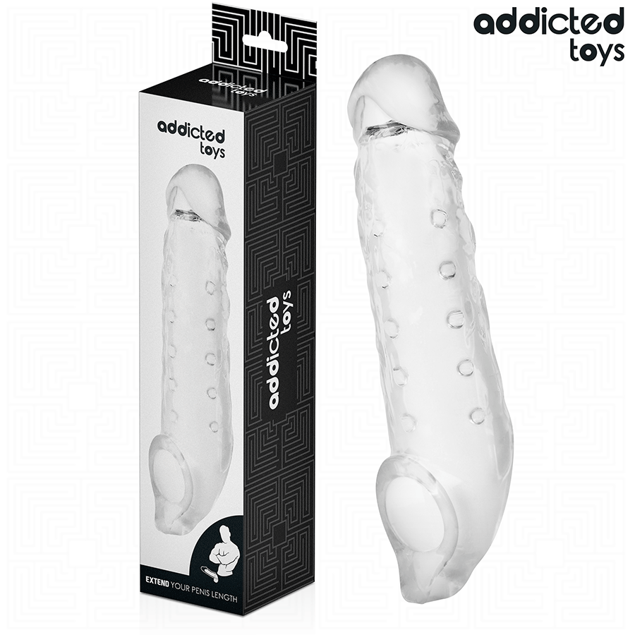 ADDICTED TOYS калъф за пенис, прозрачен, размер S, 23 см