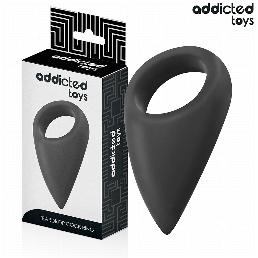 Пенис пръстен без вибрации във форма на капка от Addicted Toys