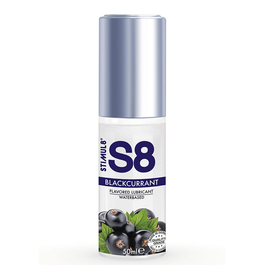 Лубрикант STIMUL8 S8 с вкус на черен касис, 50 ml