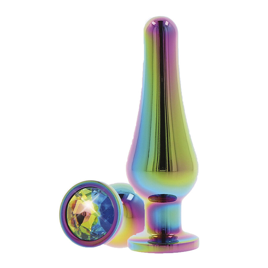 TOYJOY Twilight Bum Bijou Small анален плъг с камък в цветовете на дъгата