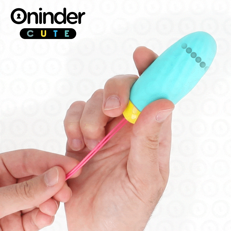Вибриращо яйце ONINDER CUTE с въртящи се силиконови мъниста